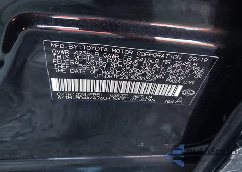 2020 Lexus Is 300 z USA, uszkodzony, nr VIN JTHD81F23L5040359